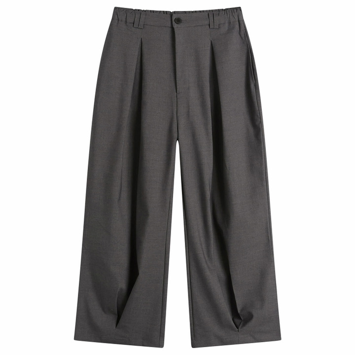 Photo: Anglan Men's Valley Tuck Trousers in Charcoal