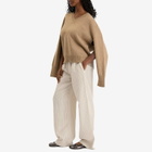 Róhe Women's Cape V-Neck Wrap Jumper in Taupe Melange