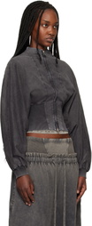 KNWLS Black Haze Zip-Up Sweatshirt