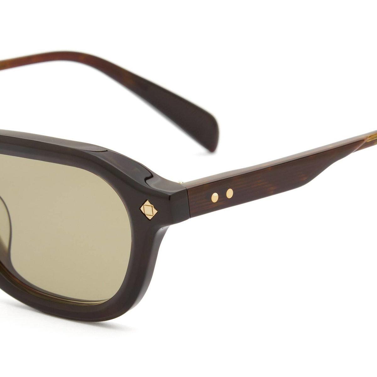 Lunetterie Générale Dolce Far Niente Sunglasses in Dark Tortoise/Gold 