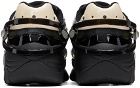 Raf Simons Black & Beige Cylon-21 Sneakers