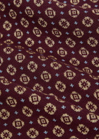 DRÔLE DE Monsieur Polo Maille Jacquard Cravate Patterned Cotton-blend Polo Shirt Dark Red
