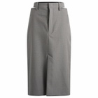 Jil Sander Women's High Waist Skirt with Slashed Side Waistband in Shadow