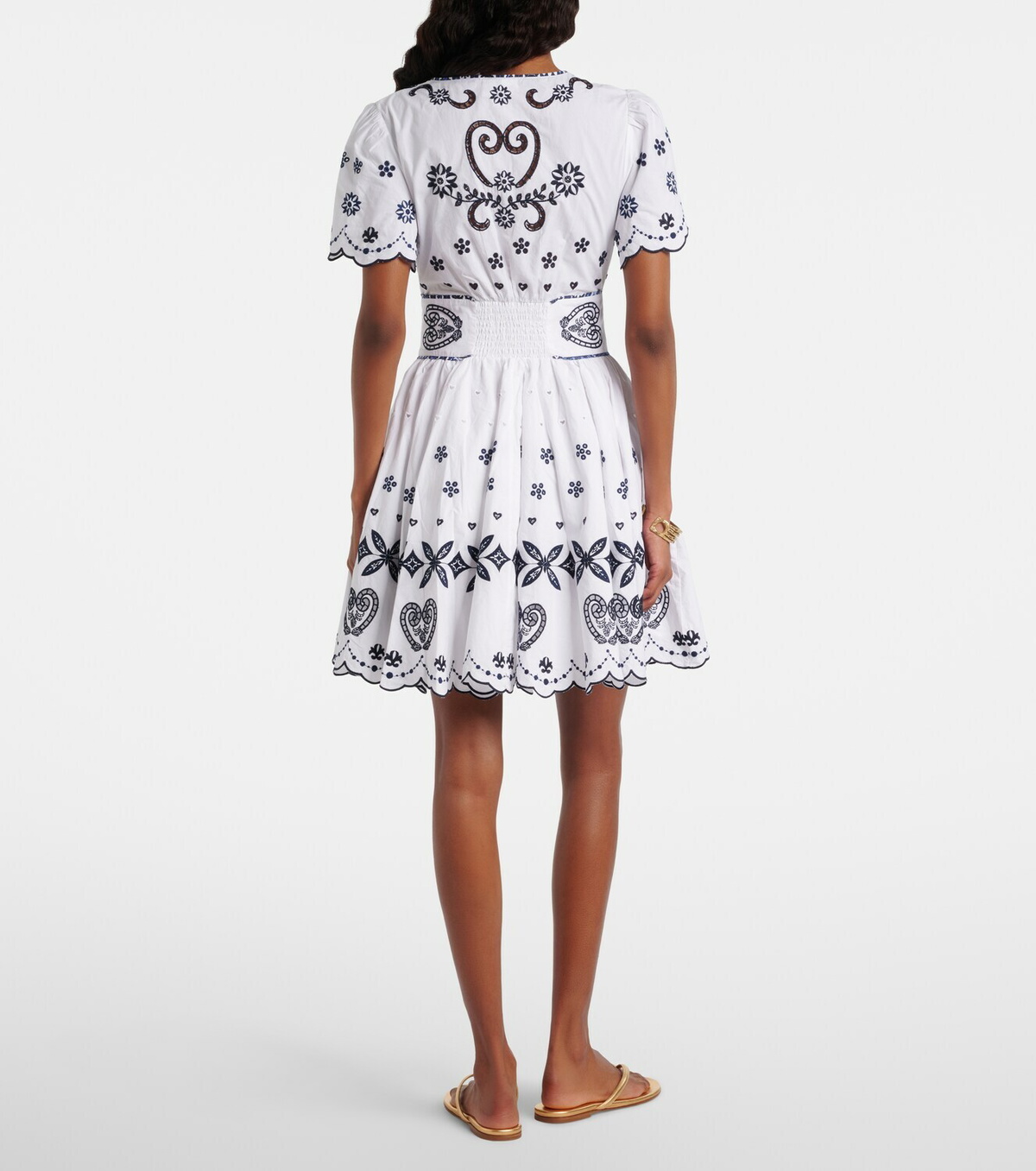 Camilla Embroidered cotton minidress