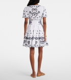 Camilla Embroidered cotton minidress