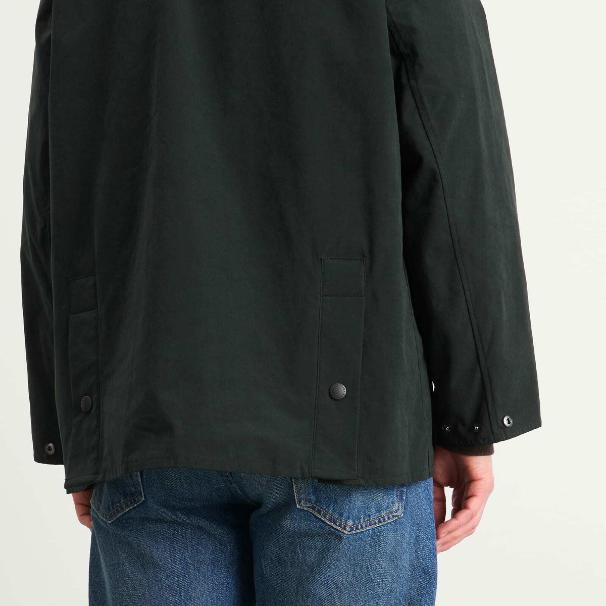 Barbour Men's OS Peached Bedale Casual Jacket in Black Barbour