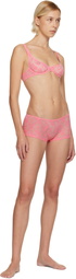 Fruity Booty Pink Lace Boyleg Briefs