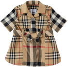 Burberry Baby Beige Patchwork Check Dress