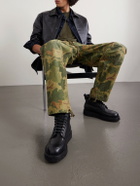 RRL - Straight-Leg Camouflage-Print Cotton Cargo Trousers - Green