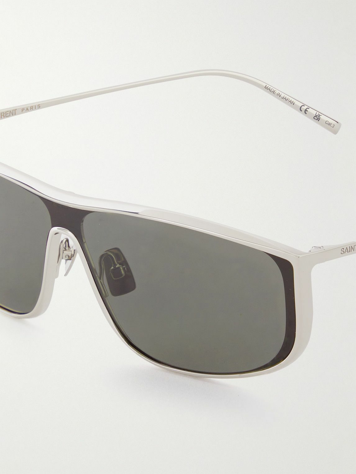 COOL！◇LUNA サングラス◇Saint Laurent Saint Laurent Luna Mirrored Zinc Alloy Shield Sunglasses