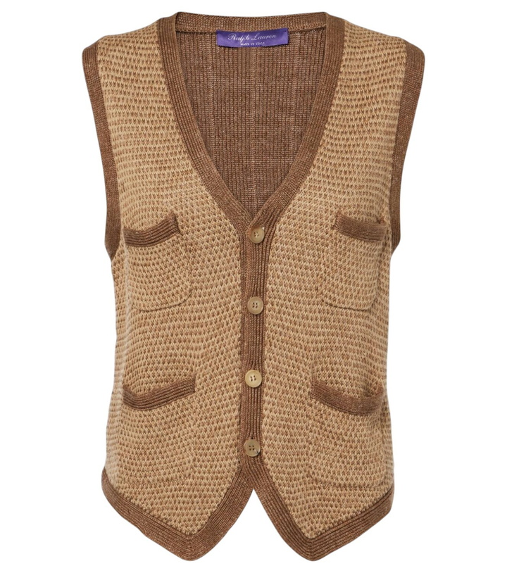 Photo: Ralph Lauren Collection Knitted linen and silk vest