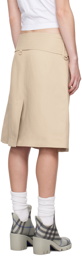 Burberry Beige Trench Midi Skirt