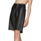 Georgia Alice Black Leather Margot Shorts