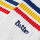 Butter Goods Men's Stripe Sock in White