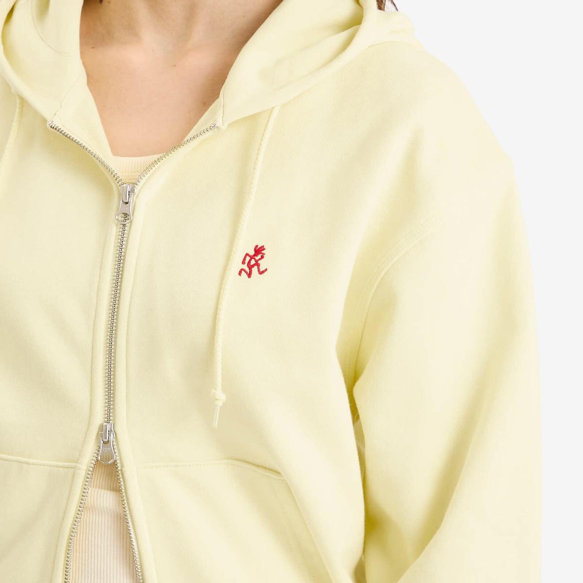 Gramicci Women's One Point Zip Hoodie in Lemon