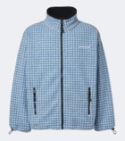 Miu Miu Gingham fleece jacket