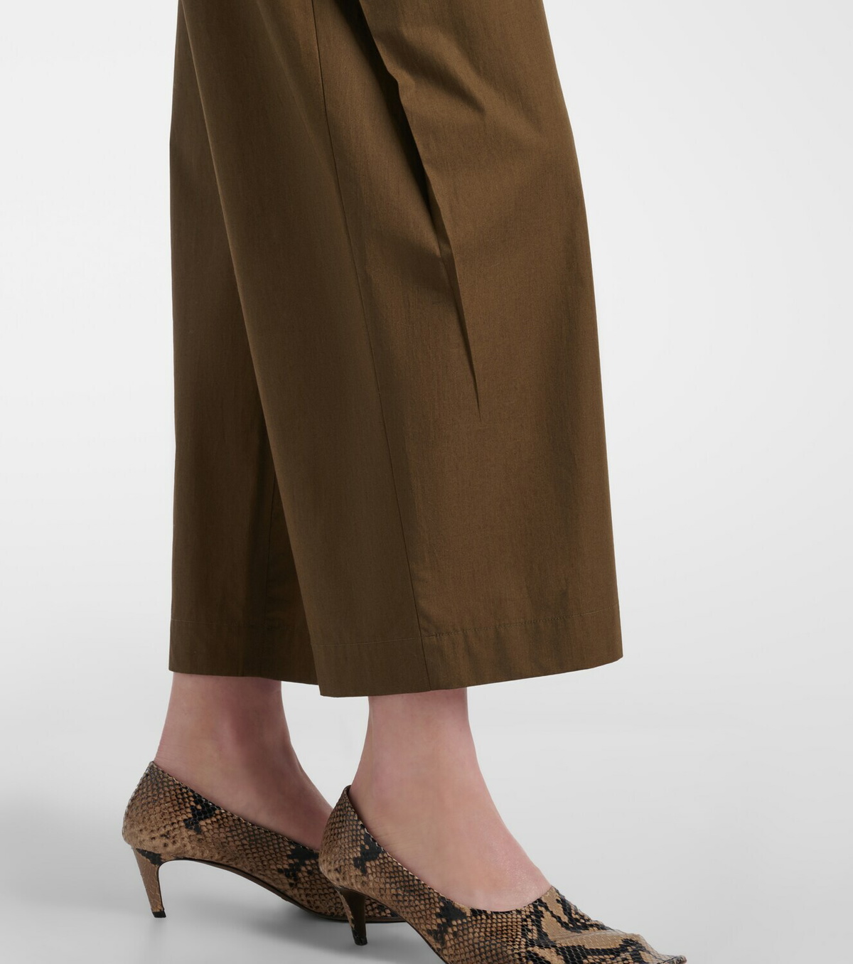 Khaite Roma cotton poplin wide-leg pants