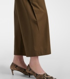 Khaite Roma cotton poplin wide-leg pants