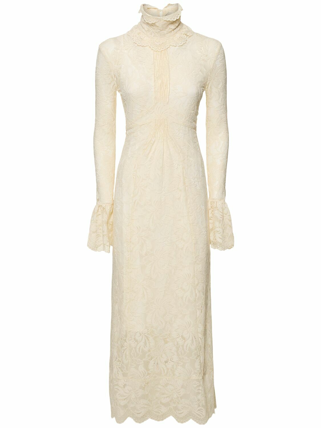 RABANNE Stretch Lace T-neck Dress Paco Rabanne