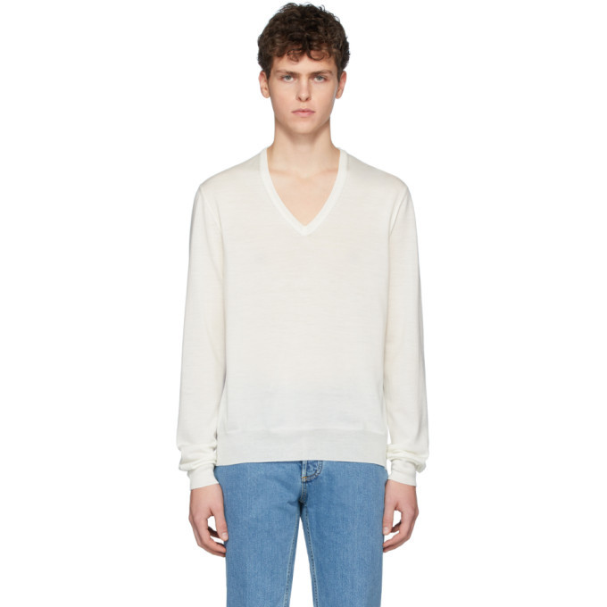 Photo: Maison Margiela Off-White Spliced Sweater