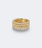 David Yurman Petite Pavé 18kt gold ring with diamonds