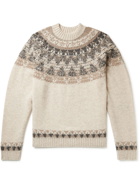 KAPITAL - Wool-Jacquard Sweater - Neutrals
