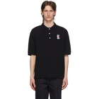 Maison Kitsune Black ACIDE Fox Patch Polo