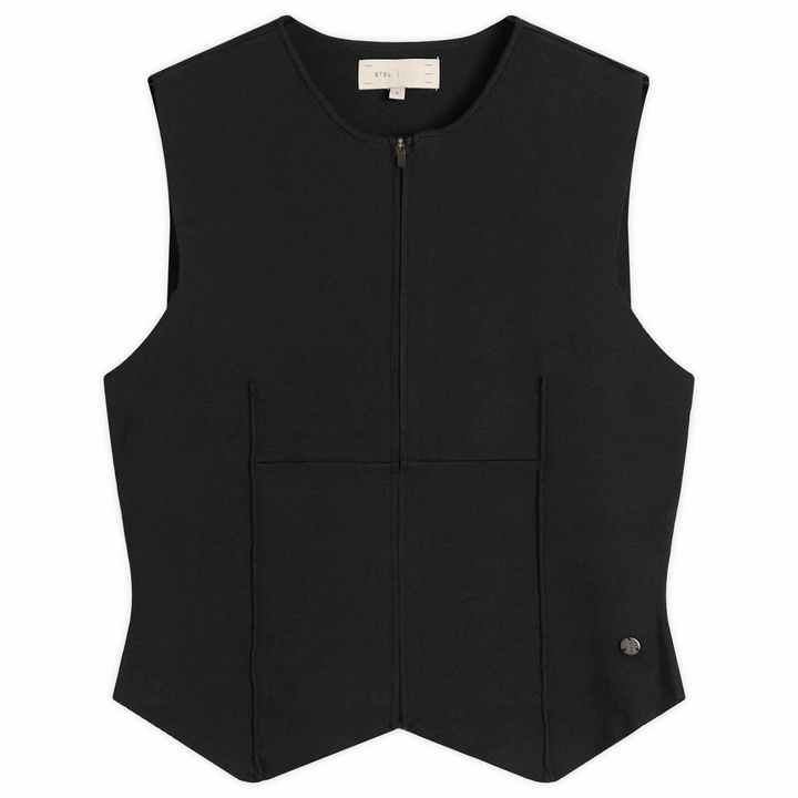 Photo: STEL Women's Zip Up Power Knit Vest in Black