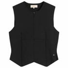 STEL Women's Zip Up Power Knit Vest in Black