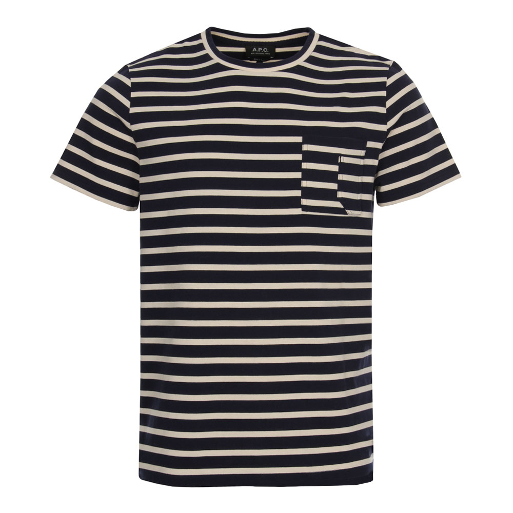 Striped T Shirt - Dark Navy