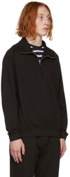 Tiger of Sweden Black Fuller Half-Zip Sweatshirt