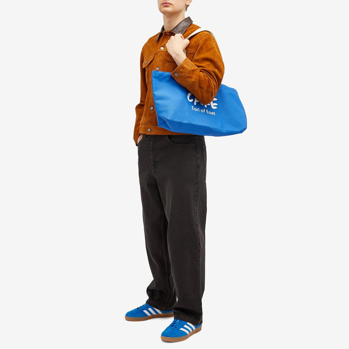Earl of East Café Shopper Tote in Blue 