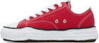 Maison MIHARA YASUHIRO Red Peterson OG Sole Canvas Low-Top Sneakers