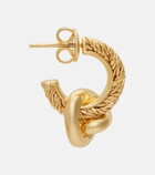 Bottega Veneta Knot gold-plated hoop earrings