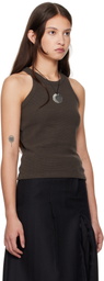 mfpen Brown Leisure Tank Top