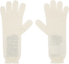 MM6 Maison Margiela Off-White Wool Gloves