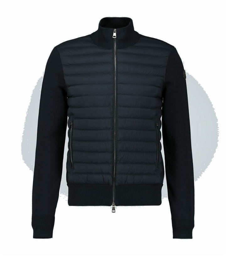 Photo: Moncler - Tricot cardigan with down-filled front