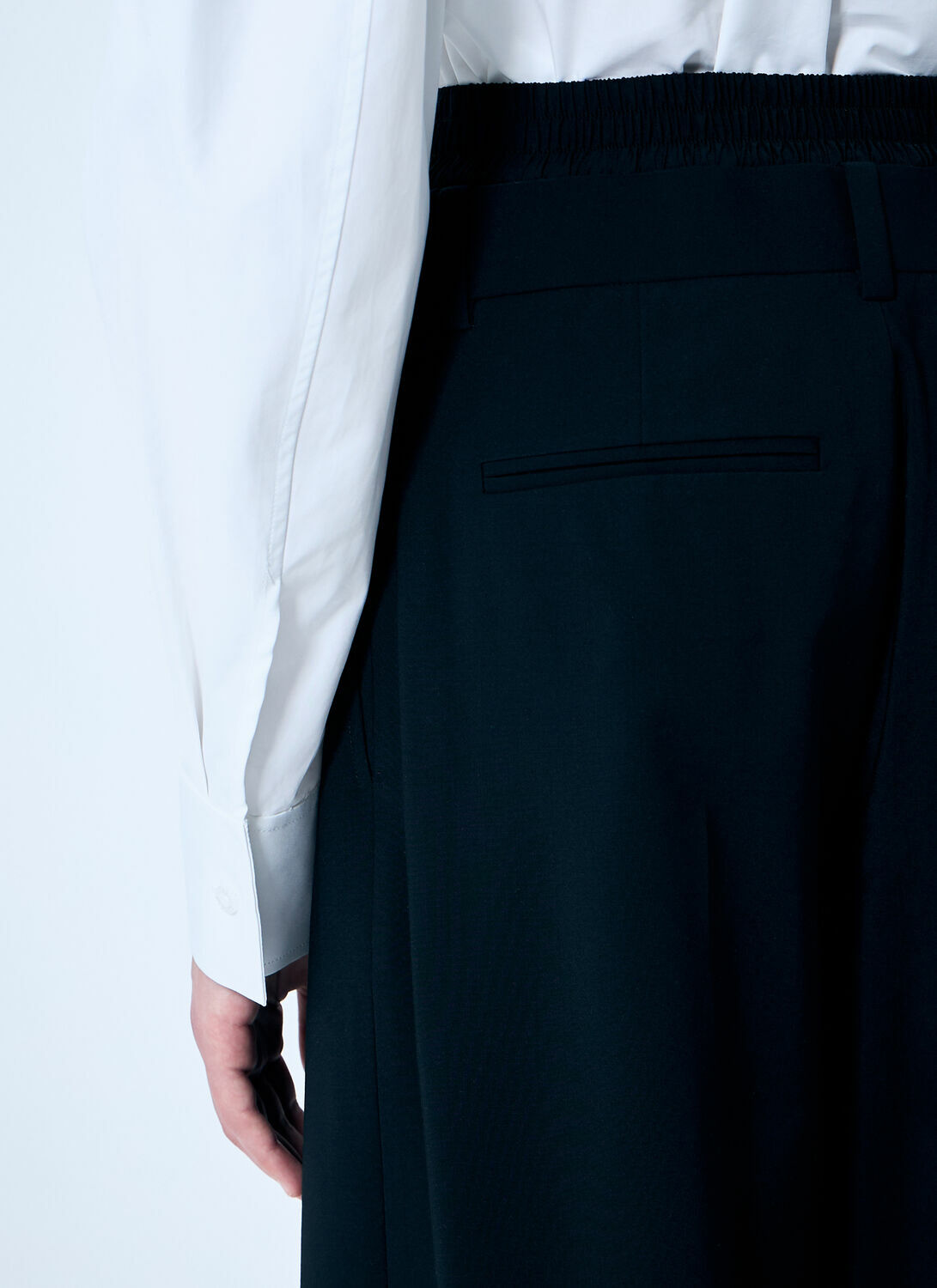 Alexander Wang Pleated Pants With Boxer Waistband