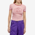 Brain Dead Women's Worldwide Threadbare Knit Top in Pink