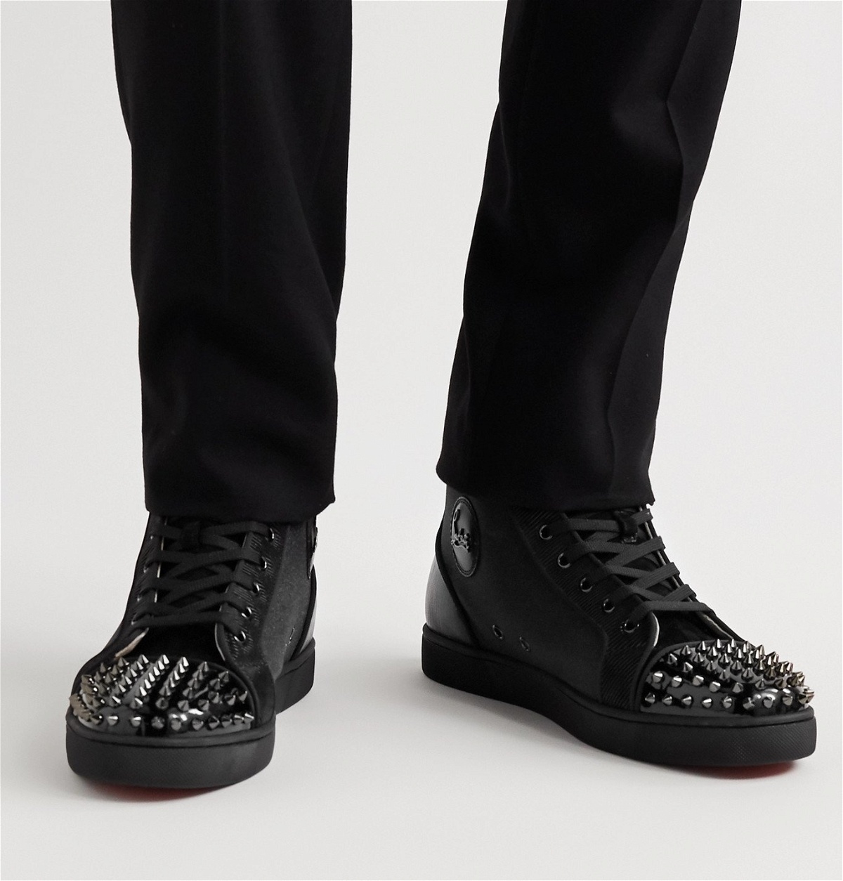 Lou Spikes Orlato Sneakers in Black - Christian Louboutin