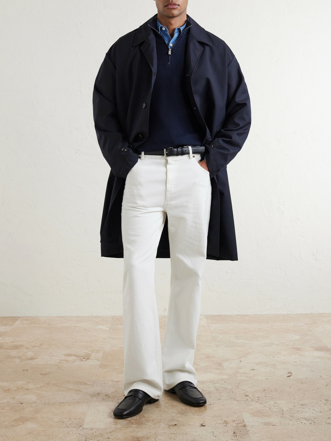 Valstar - Wool Trench Coat - Blue
