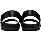Valentino Garavani Black Studshield Calfskin Sandals