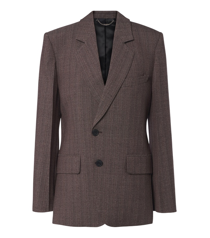 Photo: Victoria Beckham Striped single-breasted blazer