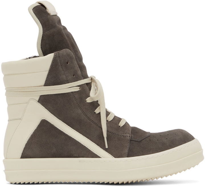 Photo: Rick Owens Gray Geobasket Sneakers