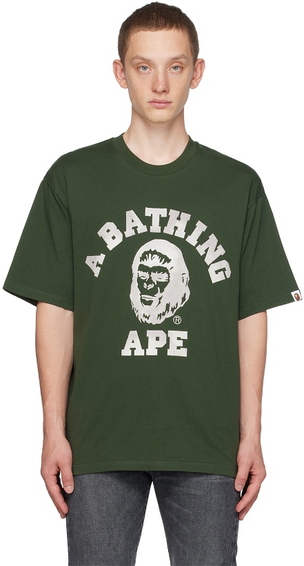 Photo: BAPE Green College T-Shirt