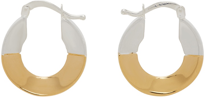 Photo: Bottega Veneta Gold & Silver Hoop Earrings