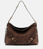 Givenchy Voyou Medium suede shoulder bag
