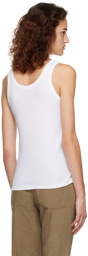 The Row White Frankie Tank Top