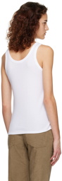 The Row White Frankie Tank Top