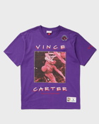 Mitchell & Ness Nba Heavyweight Premium Player Tee Vintage Logo Toronto Raptors Vince Carter #15   Purple   - Mens -   Shortsleeves/Team Tees   S